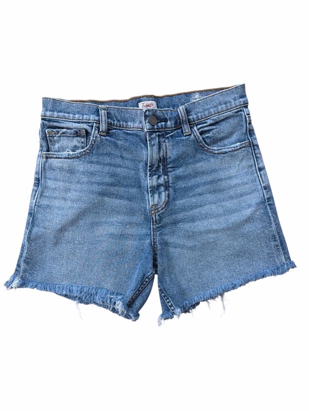 Faherty Classic High-Rise Denim Shorts